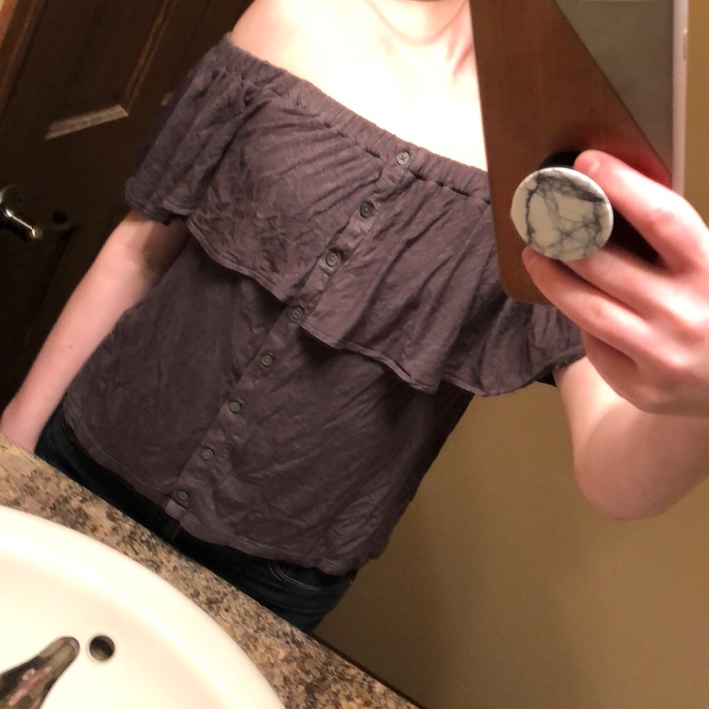 AEO off the shoulder crop top NWOT